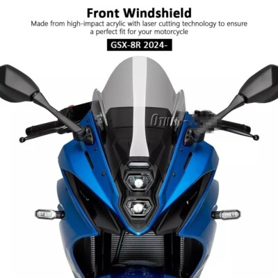 Motorcycle WindScreen Windshield Deflector For Suzuki GSX-8R 2024 2025