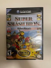 Super Smash Bros Melee GameCube Original Case Manual - DISK NOT WORKING