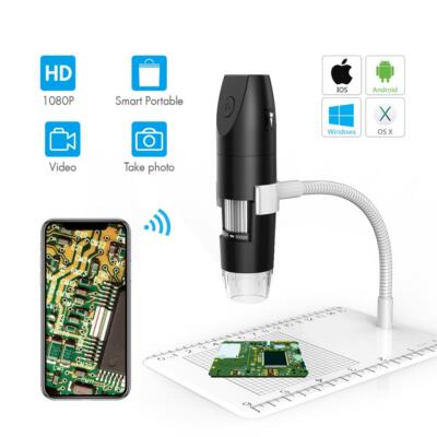 HD 1000X 1080P Wifi Electron Microscope Digital Magnifying Glass USB Microscope