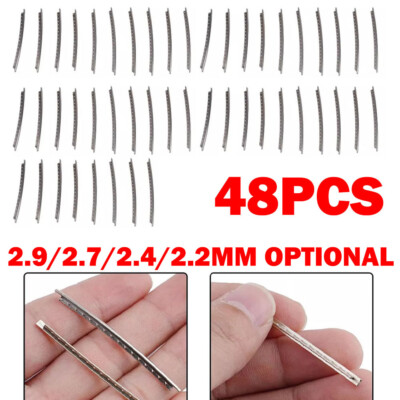 48Pcs 2.9/2.7/2.4/2.2mm 18 Nickel White Copper Electric Guitar Fret Wire USA