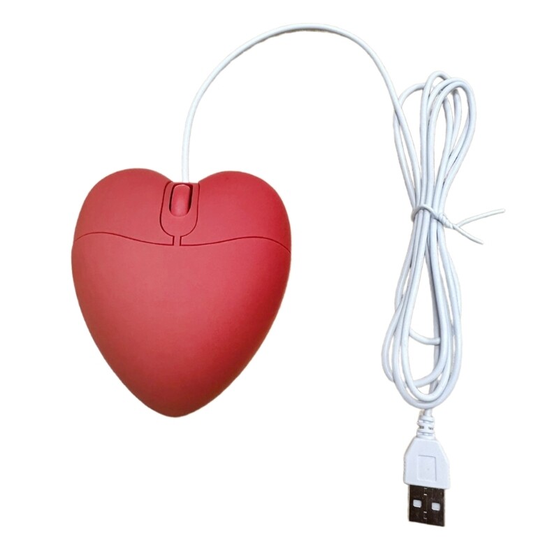 USB Heart Mouse for PC Gaming - Perfect Gift for Girls