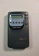 Pocket AIWA CR-D3 Digital Stereo FM/AM Radio, Memo-Super Bass-LCD