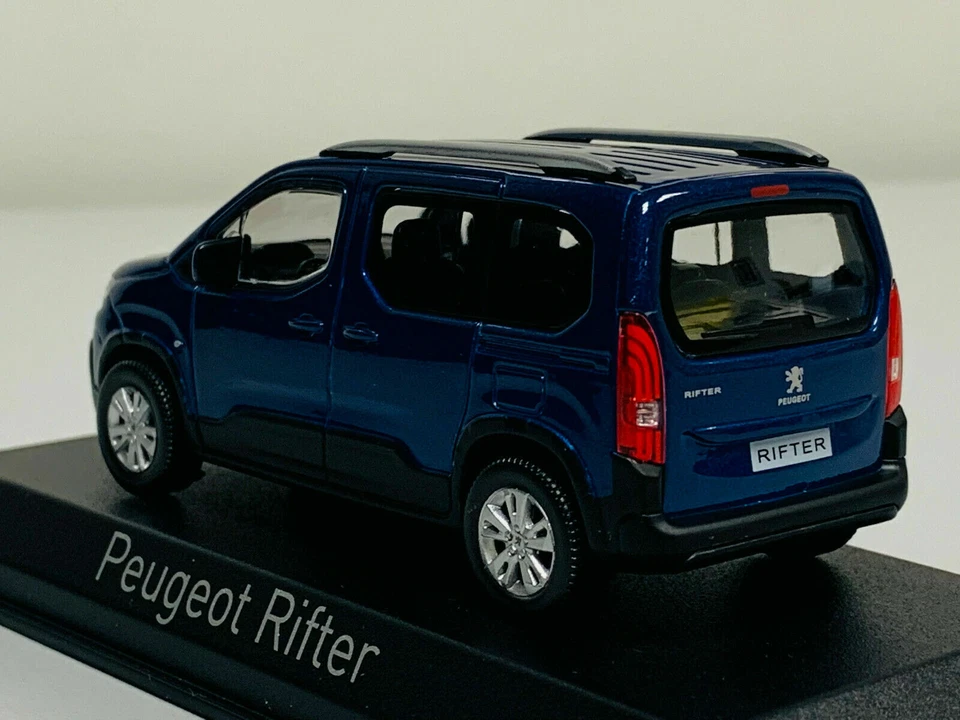 PEUGEOT RIFTER 2018 BLUE NOREV 479061 1/43 VITRE LUDOSPACE METAL - Photo 2/3