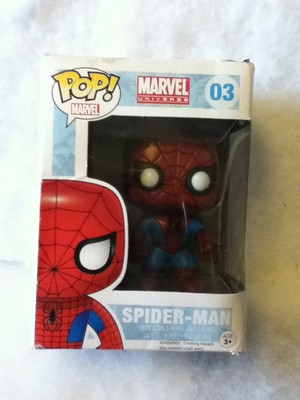 Funko Pop Marvel Spider-Man #03 - Figurine Vinyle Neuve, Boîte Fermée