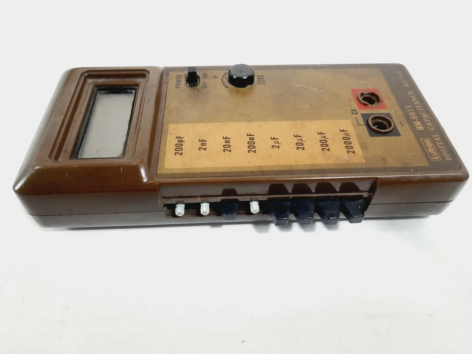 LUTRON DM-6013 Digital Capacitance Meter - ■JF■ UNTESTED■JF■ - Image 3 of 4