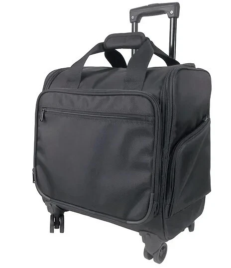 Netpack Black 16" Four Wheeled Duffel made w/ 1680 D Polyester + Swivel Wheels - Image 2 of 4