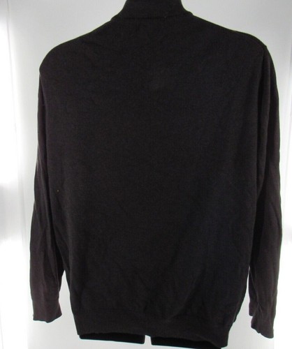 Men's Tasso Elba Argle Brown Tan Sweater Long Sleeved Size XL EUC - Picture 2 of 4