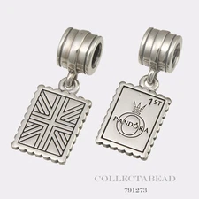 Authentic Pandora Sterling Silver Hanging Greetings From London Bead 791273