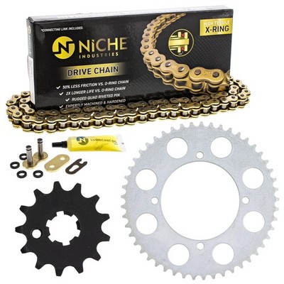Sprocket Chain Set for Kawasaki KX80 13/49 Tooth 420 X-Ring Front Rear