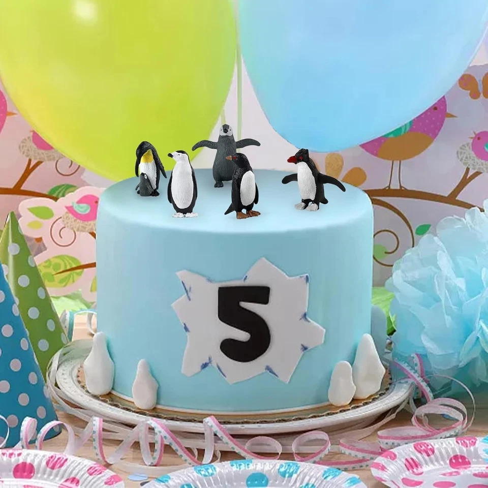 Paquete de 26 figuras de animales polares mini plástico ártico criaturas marinas antárticas pingüino Foto 4 de 4