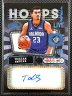 Tristan da Silva 2025 Topps NBA Hoops Signs #HS-TD Pixel Burst Black 10/10 Auto