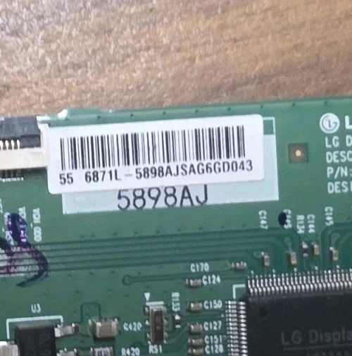 Placa T-Con Philips Magnavox 55" Tcon 55PFL5604/F7 6871L-5898A 6870C-0805A Foto 2 de 2