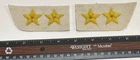 Civil War Confederate Lieutenant Colonel Collar Rank Insignia Set - Grey