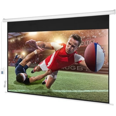 Uimoso Écran de Projecttion Motorisé 100 pouce 16:9 4K 1080 pour Vidéoprojecteur - Photo 1/4