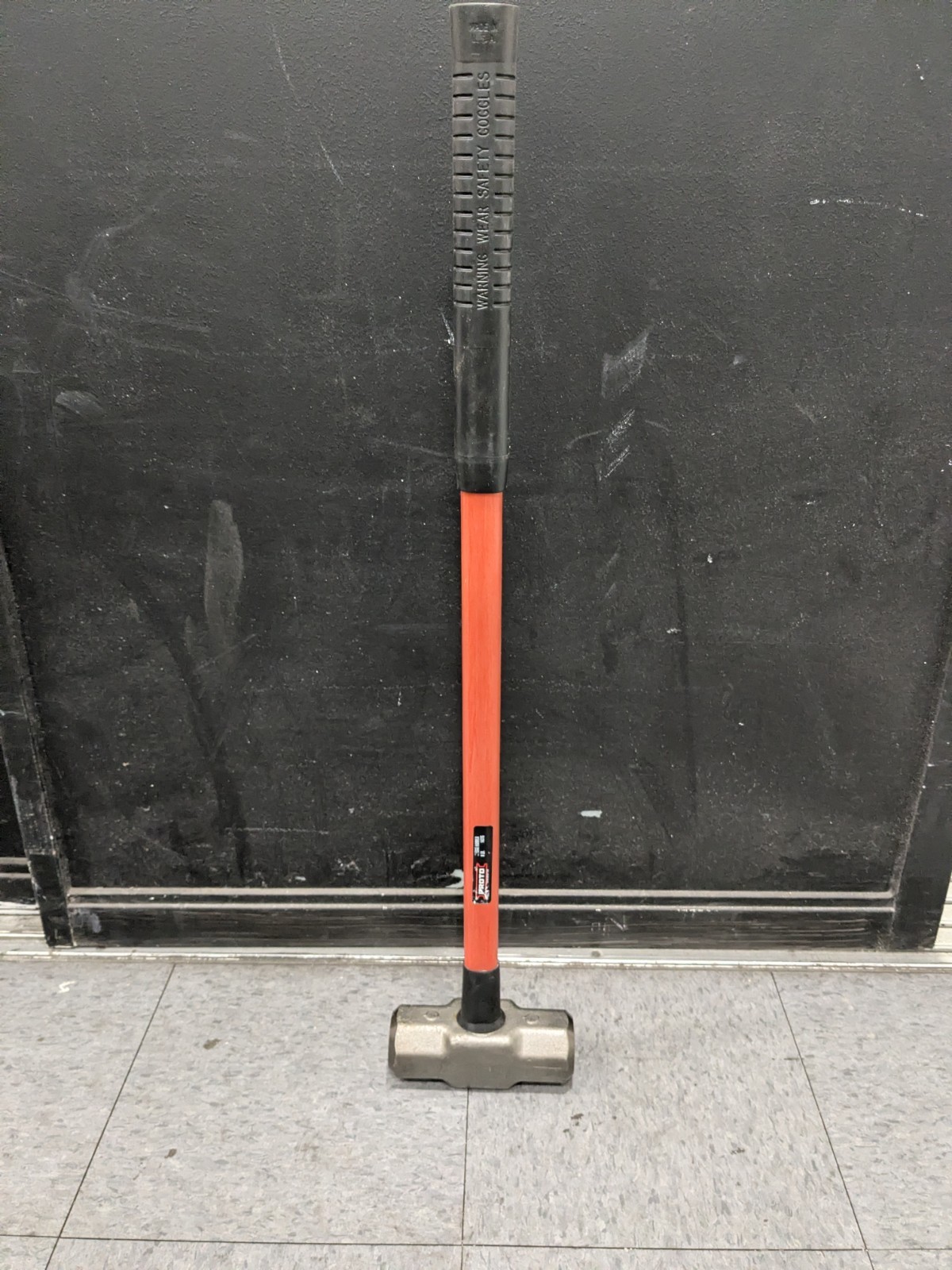 Proto 8 Lb Head, 32" Long Sledge Hammer Steel Head, Fiberglass Handle J1437G