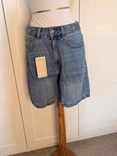 V by Very Denim Longline Shorts - Mid Wash - Size 10