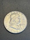 1950 Franklin Half Dollar, 90% Silver, Average Circulated