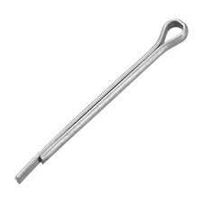 Split Cotter Pin 1/8 inch x 2 23/64 inch Carbon Steel 2-Prongs Silver 50Pcs