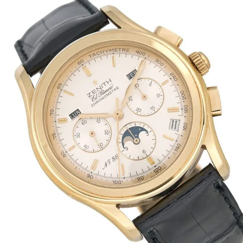 Zenith El Primero Triple Calendar Moonphase 18ct 1991