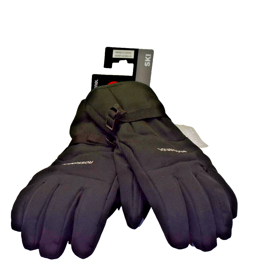 Rossignol Men's Drypel Waterproof Ski Snow Gloves Size XL Black New! NWT