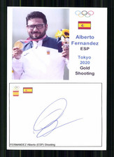 Alperto Fernandez Originial Signiert Schie&szlig;en / Olympia + A 247239