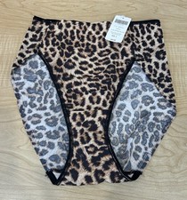 Soma Vanishing Tummy High Leg Brief Panty - Divine Leopard Mini Nude - Size S