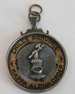 CHILES PROVINCE KAPPA ALPHA ORDER Fraternity Key Chain Medallion Badge (#CH96)