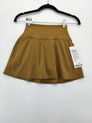 Lululemon Women's Align High Rise Brown Skirt With Short Size 4 US