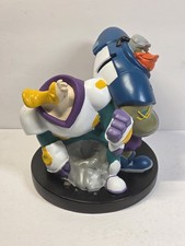 Vtg Animated Mighty Ducks Vinyl Coin Bank Grin Nosedive 7" Disney 1996