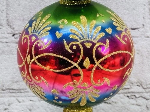 Christopher Radko Fascination Acabado Árbol Topper 16 pulgadas 20 Aniversario - Imagen 3 de 12