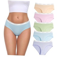 Women's Underwear Cotton Breathable Hipster Panties Soft Medium Early Spring