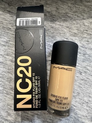 Mac Studio Fix Fluid LSF15 Foundation NC20   Authentic BNIB UVP £34 old formula