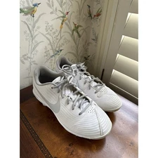 Nike Lunar Hyperdiamond 3 Pro Softball Cleats w/ Pitchers Tuff Toe White Sz 10