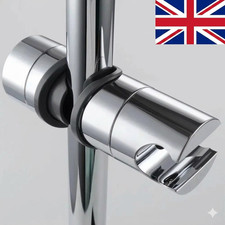 Universal Adjustable Shower Head Holder 18–25mm Chrome Shower Rail Bracket