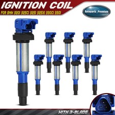 8pcs Blue Ignition Coil For Bmw X5 545i 550i 645ci 650i 745i 745li 750i Morgan