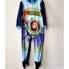 Disney Toy Story Buzz Lightyear Footed Blanket Sleeper Pajamas Size 5T