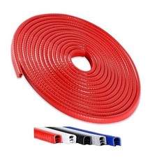 16.5FT 5M Universal Car Door Edge Protector Guards, No-Glue 16.5Ft Red