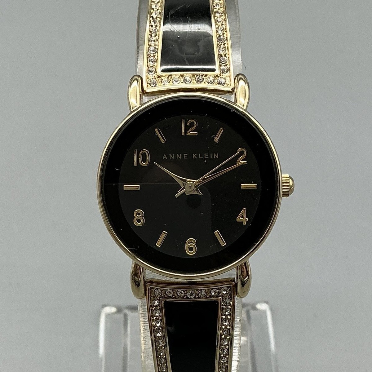 Anne Klein Womens Watch 24mm Black Dial Gold Tone AK/1028  display picture 2