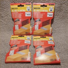 4936-08/12 Quick Stick KWB TARCZE SZLIFIERSKIE nowe 80 i 120 ziarno, 135x95