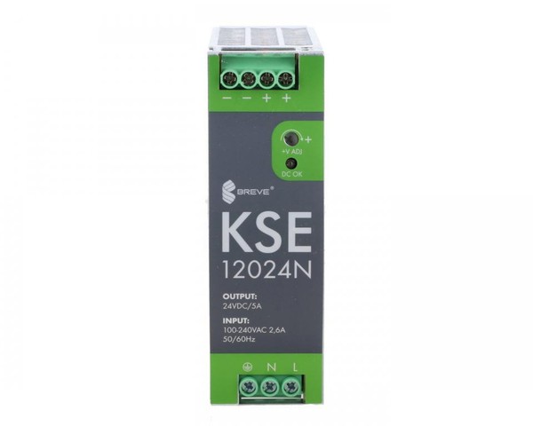 Zasilacz Impulsowy KSE 12024M 230/ 24VDC 5A 120W Na Szynę Din, Uzas: 96-264VAC U-image