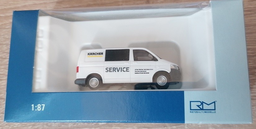 Rietze 31627 - 1/87 Volkswagen T5 '10 Kärcher Service - New