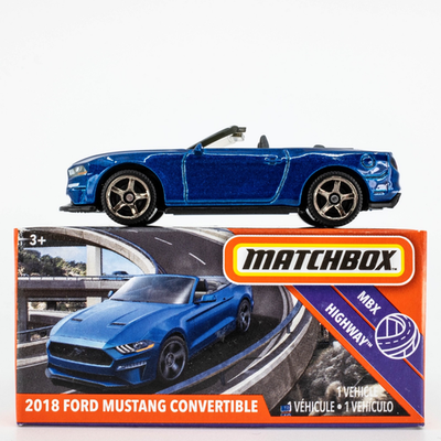 2020 Matchbox Power Grabs #54 2018 Ford Mustang Convertible KONA