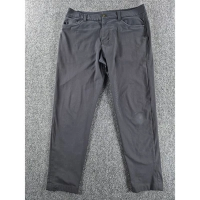Lululemon ABC Slim Fit Pant Warpstreme Charcoal Gray Mens 32x30 Tapered Trouser - Image 1 of 4