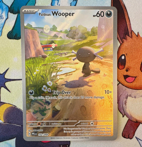 Paldean Wooper Holo 102/094 Phantasmal Flames Common Pokemon TCG EN