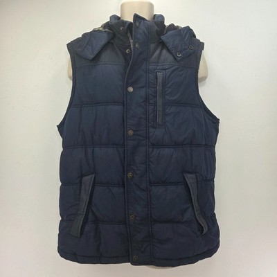 Fat Face Padded Gilet Bodywarmer Herren Gr. XL Blau Outdoor Walking 