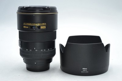 Nikon AF-S DX Zoom-NIKKOR 17-55mm f/2.8G IF-ED Lens With Lens Caps And Hood