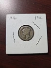 1916   MERCURY DIME-FRESH FROM AN OLD COLLECTION