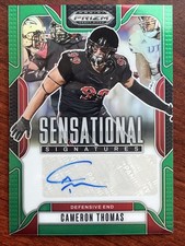 2025 Panini Prizm Draft - Sensational Signatures Cameron Thomas #SS-CMT Green