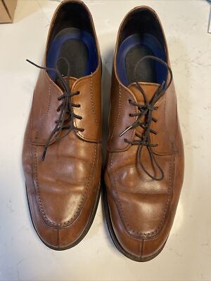 Allen Edmonds Stockbridge Brown Leather Split Toe Derbys  Mens Size 11 D s-l400.jpg main image 2