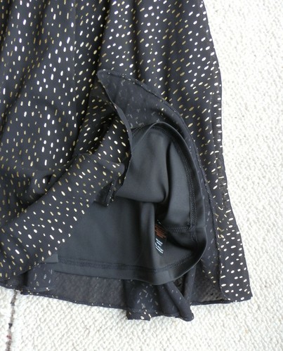 ABITO MISS SELFRIDGE NERO E ORO NUOVO CON ETICHETTE TAGLIA 10 PEZZI £39 - Foto 6 di 7